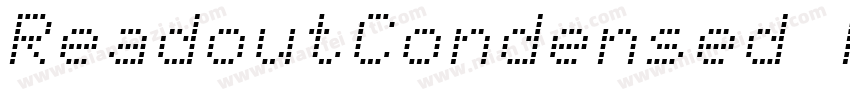 ReadoutCondensed Regular字体转换